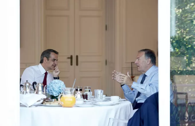 Μητσοτάκης Πομπέο στο Μαξίμου