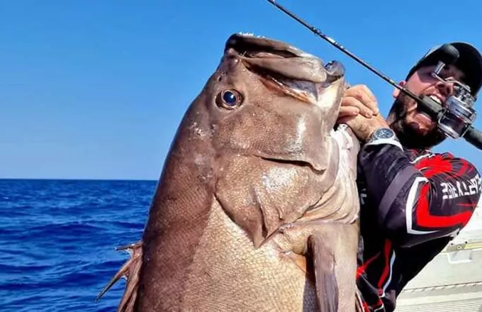 Ψαρια- Χανιά: Έπιασε βλαχοσφυρίδα 40 κιλών