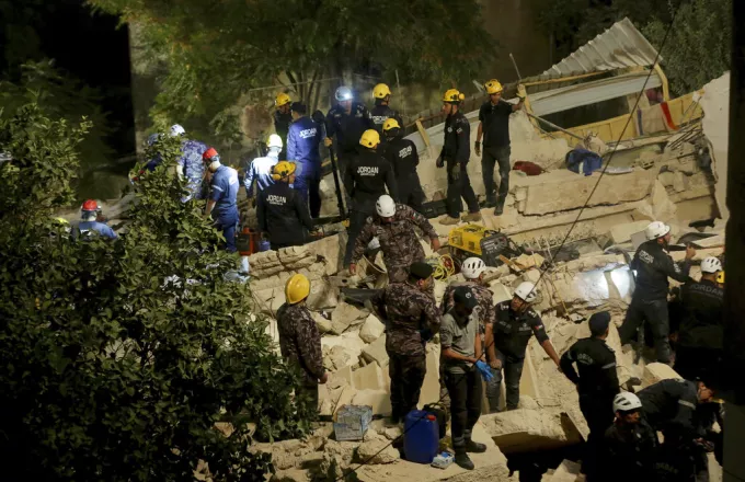 Ιορδανία: 2 νεκροί  και 14 τραυματίες από κατάρρευση κτιρίου στο Αμάν