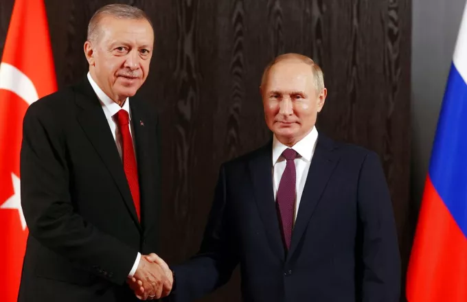 Ο Ερντογάν με τον Πούτιν