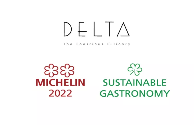 Δύο Αστέρια 2022 Athens MICHELIN Guide, 1 Green Star το Delta Restaurant