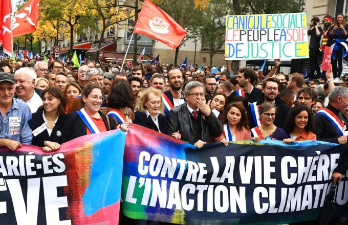 Γαλλία: Πορεία διαμαρτυρίας στο Παρίσι για ελλείψεις καυσίμων- Πληθωρισμό