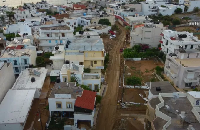 Κακοκαιρία- Κρήτη: Drone αποτυπώνει τις μεγάλες καταστροφές στην Αγία Πελαγία