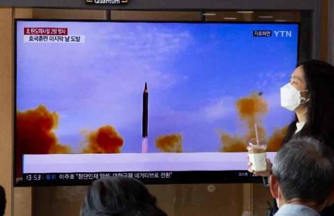 Πρόκειται για τη δεύτερη βορειοκορεατική πυραυλική δοκιμή σε ισάριθμες ημέρες.