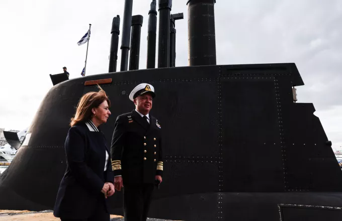 Κατερίνα Σακελλαροπούλου: Η Πρόεδρος της Δημοκρατίας στο υποβρύχιο «Παπανικολής»