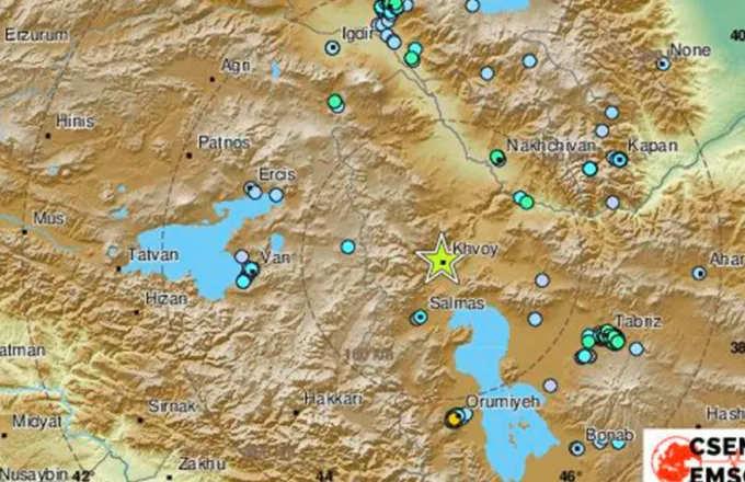 Σεισμός στα σύνορα Τουρκίας - Ιράν