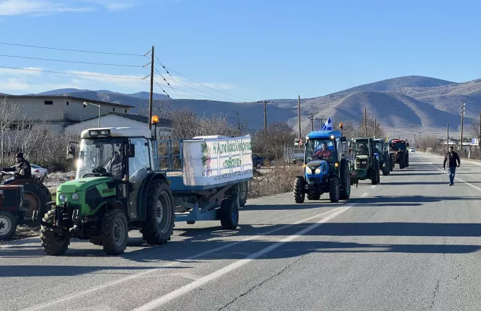 Στους δρόμους οι αγρότες του Τυρνάβου