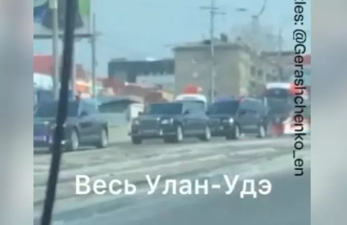 Ρωσία: Βίντεο της λιμουζίνας του Πούτιν και της αυτοκινητοπομπής του | ΣΚΑΪ