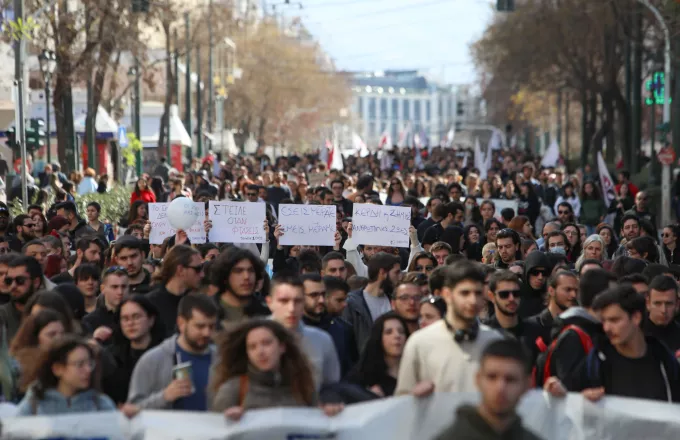 Τραγωδία στα Τέμπη - Διαμαρτυρίες μαθητών - φοιτητών