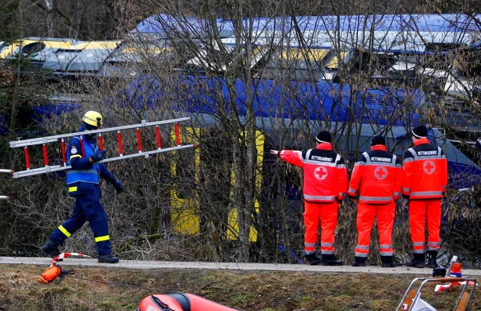 Σιδηροδρομικό δυστύχημα στην Γερμανία 