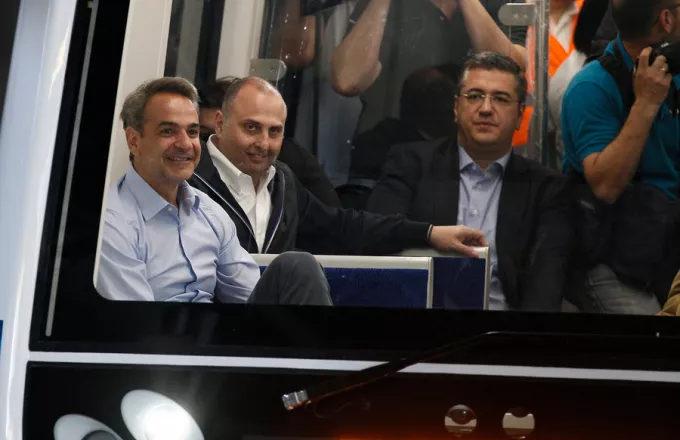 Μητσοτάκης στο πρώτο δοκιμαστικό δρομολόγιο του μετρό Θεσσαλονίκης