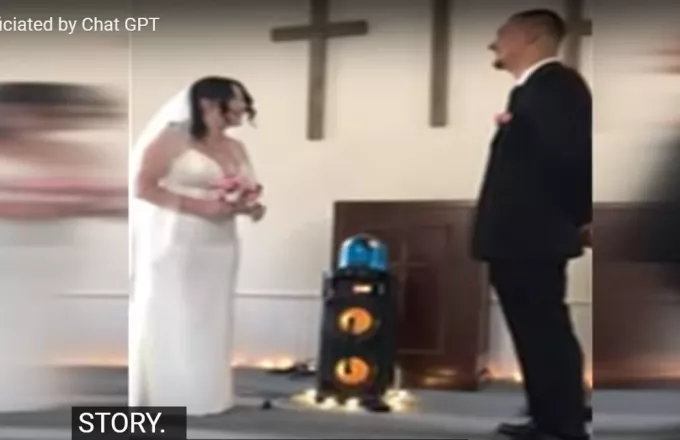 «Σαν θέλει η νύφη κι ο γαμπρός»: Μποτ αντικατέστησε παπά σε γάμο