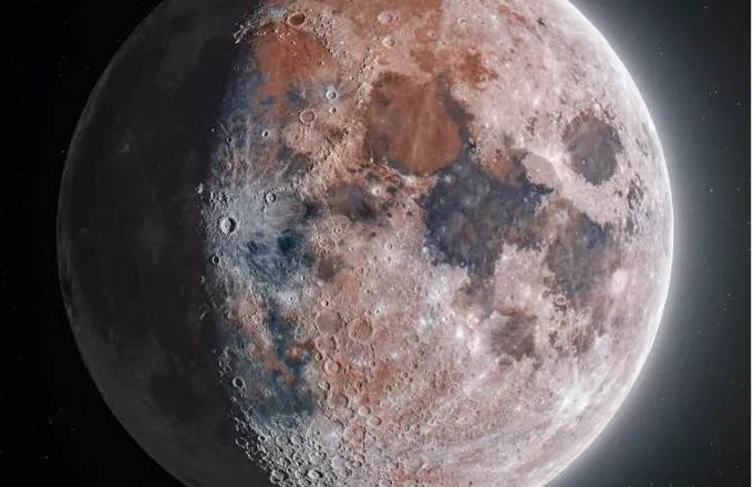Λεπτομερής φωτογραφία της Σελήνης