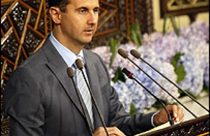 Όρους θέτει ο Άσαντ
