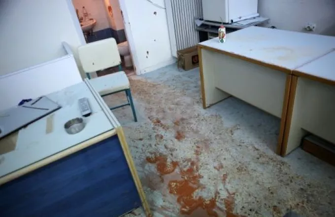 Επίθεση με μπογιές στα γραφεία της ΝΔ στο Νέο Ηράκλειο