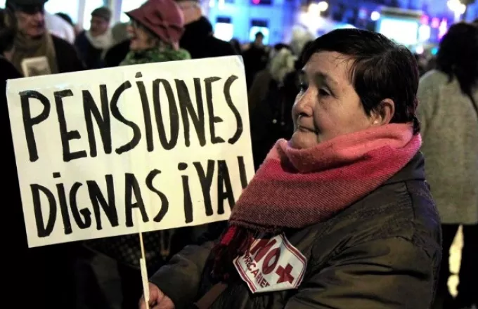  Για αξιοπρεπείς συντάξεις διαδηλώνουν οι Ισπανοί