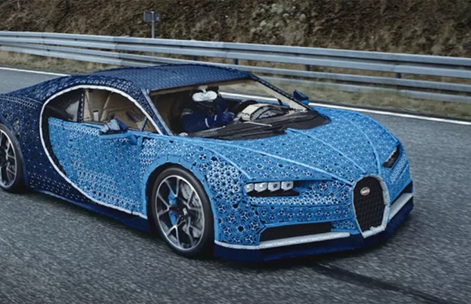 Κι όμως κινείται: Bugatti σε κανονικό μέγεθος από τουβλάκια LEGO (βίντεο) 