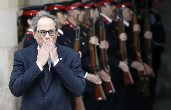 Συνομιλίες με το νέο πρωθυπουργό θέλει ο νέος Πρόεδρος της Καταλονίας 