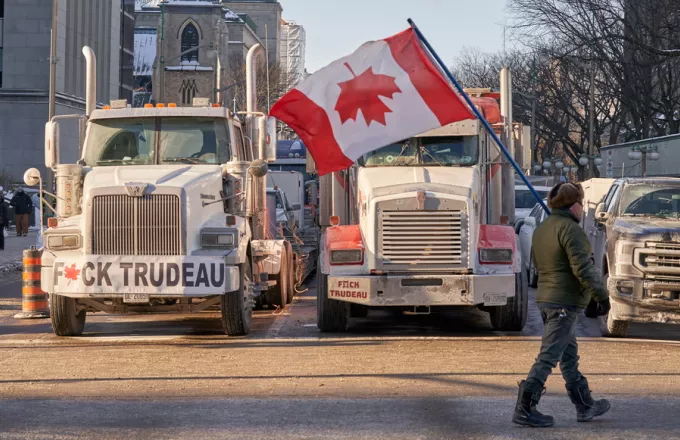 Καναδάς: Σε κατάσταση έκτακτης ανάγκης κήρυξε την Οτάβα ο δήμαρχος