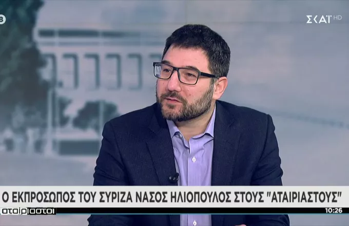 Ηλιόπουλος σε ΣΚΑΪ: Απαίτηση της κοινωνίας η πρόταση δυσπιστίας - Να φύγει τώρα η κυβέρνηση