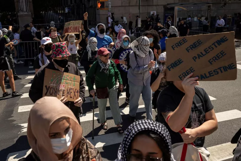 columbia διαδηλωσεις φοιτητές 