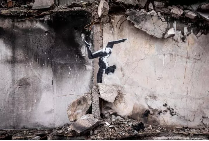 Έργο του Banksy στην Ουκρανία