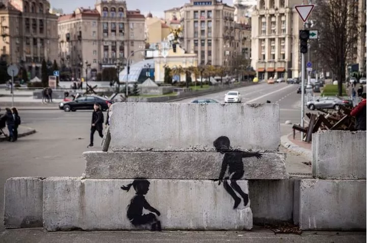 Έργο του Banksy στην Ουκρανία