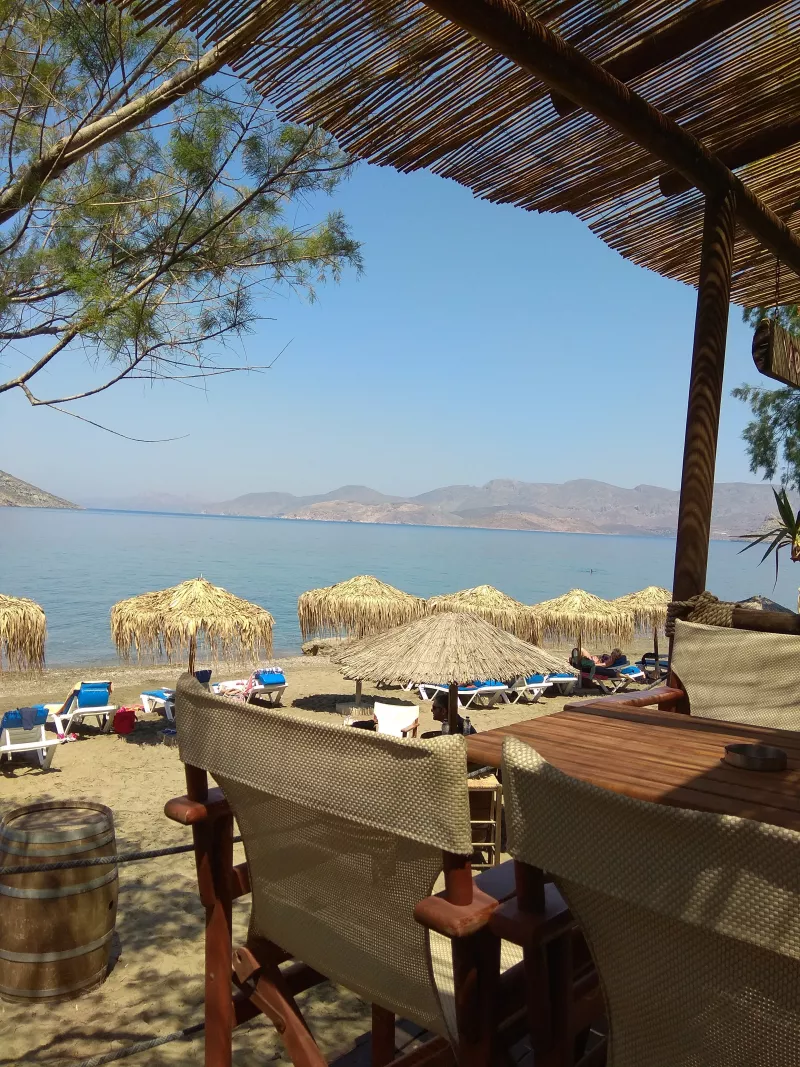Παραλία Κάλυμνος θέα