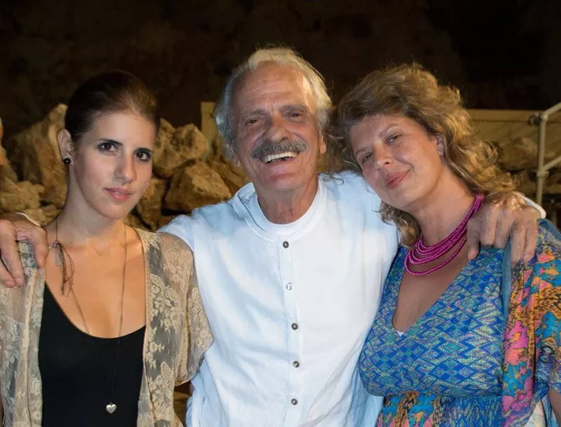 Ο Σπύρος Φωκάς με την οικογένειά του 