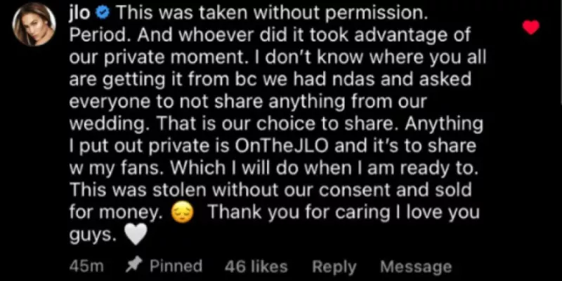Jlo post