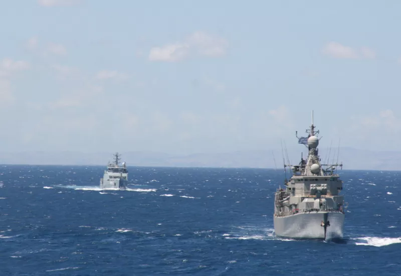 Συνεκπαίδευση μονάδων του στόλου με περιπολικό ανοικτής θαλάσσης της Τυνησίας
