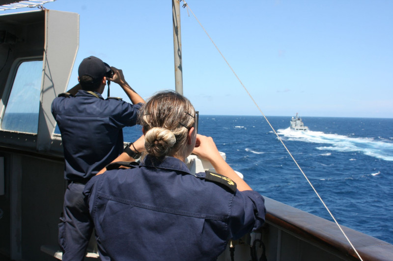 Συνεκπαίδευση μονάδων του στόλου με περιπολικό ανοικτής θαλάσσης της Τυνησίας