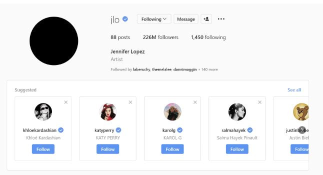 Έπεσε «μαύρο» στο Instagram της Jennifer Lopez