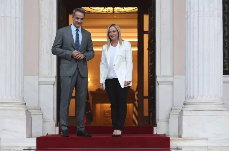 Μητσοτάκης με Μελόνι