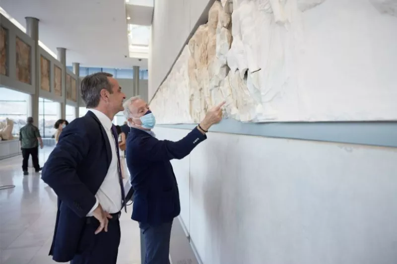 Κυριάκος Μητσοτάκης στο Μουσείο της Ακρόπολης