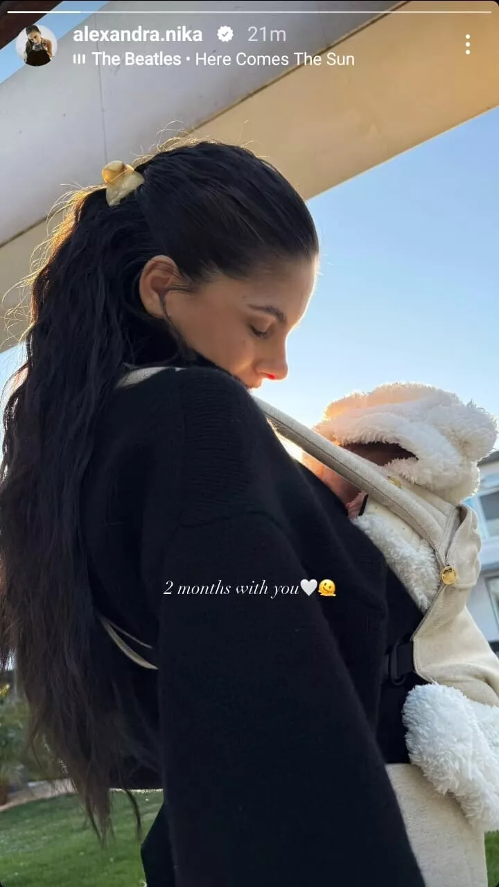 Η Αλεξάνδρα Νίκα με τον γιο της