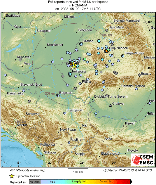 Σεισμός στη Ρουμανία