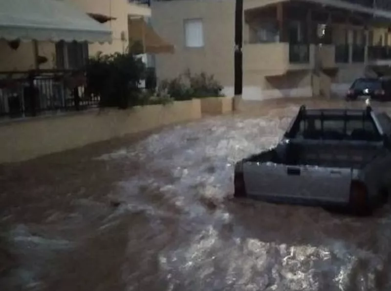 Κακοκαιρία στη Θάσο