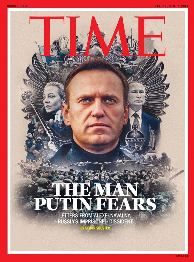 Το εξώφυλλο του «Time» για τον Ναβάλνι