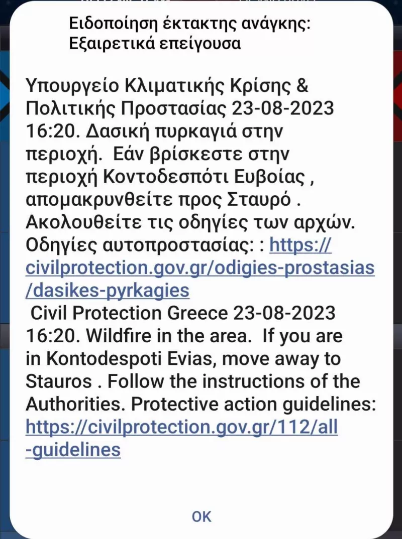 Εκκένωση Κοντοδεσπότι