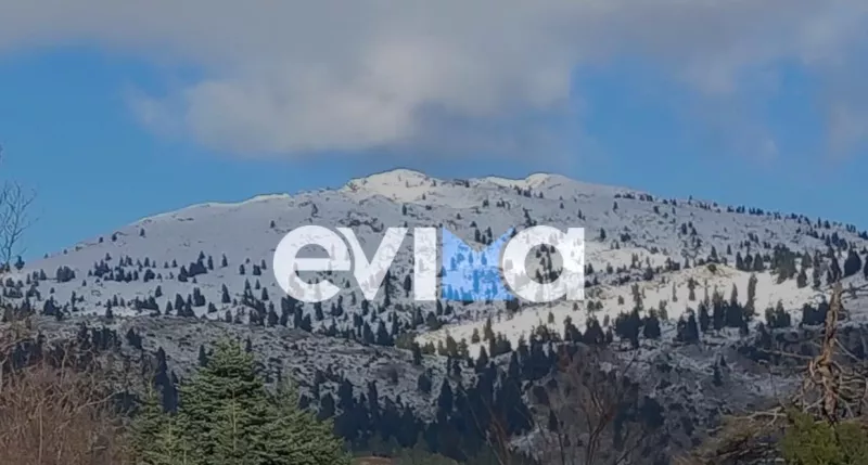 χιόνια στην Εύβοια