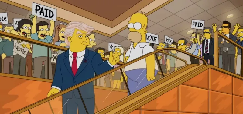 simpsons trump