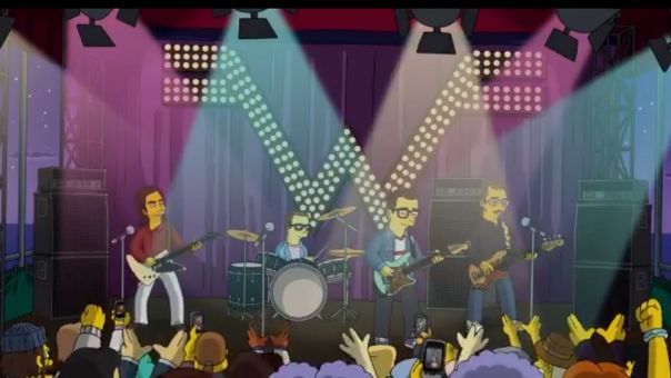 Το τραγούδι των Simpsons και σε μέταλ - Έγιναν καρτούν οι Weezer (vid)
