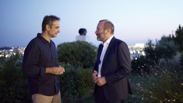 Συνάντηση Μητσοτάκη με τον Βέμπερ στην Αθήνα - Η ανάρτηση του πρωθυπουργού