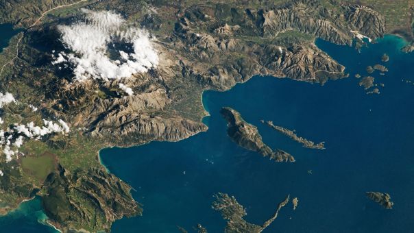 NASA: Φωτογραφία της Δυτικής Ελλάδας τραβηγμένη από αστροναύτη στο διάστημα