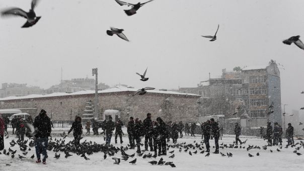 Τουρκία: Ανεστάλησαν οι πτήσεις στο αεροδρόμιο Κωνσταντινούπολης εξαιτίας της σφοδρής χιονόπτωσης	