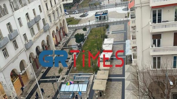 Αναστάτωση στο κέντρο της Θεσσαλονίκης μετά το τηλεφώνημα για βόμβα 