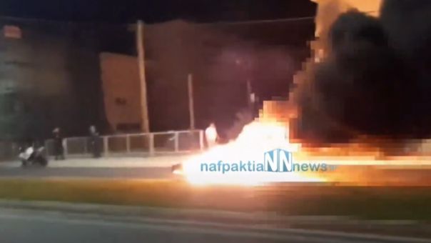 Βίντεο με σοβαρό τροχαίο στην Πάτρα– Στις φλόγες μοτοσικλέτα, σοβαρά τραυματίας ο οδηγός