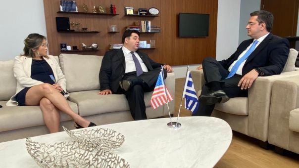 Θεσσαλονίκη: Συνάντηση Τζιτζικώστα με τον Τζορτζ Τσούνη για επενδύσεις– Η ατάκα του νέου πρέσβη των ΗΠΑ 