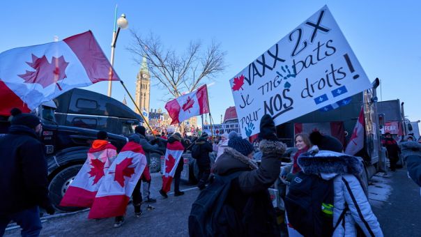 Πρώτες συλλήψεις από το «κονβόι της ελευθερίας» στον Καναδά